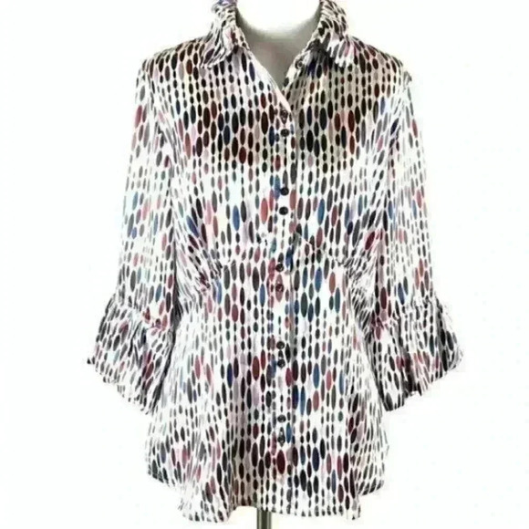 Violet & Claire womens top size medium geometric - Picture 1 of 9